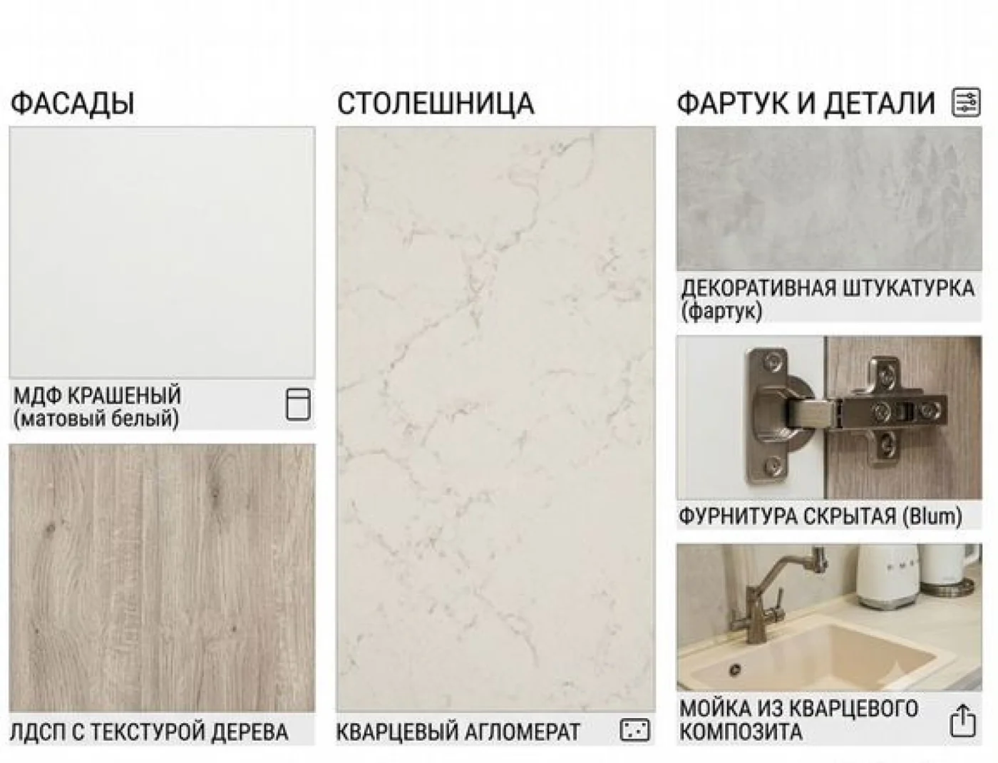 Угловая кухня на заказ с дизайн-проектом и гарантией