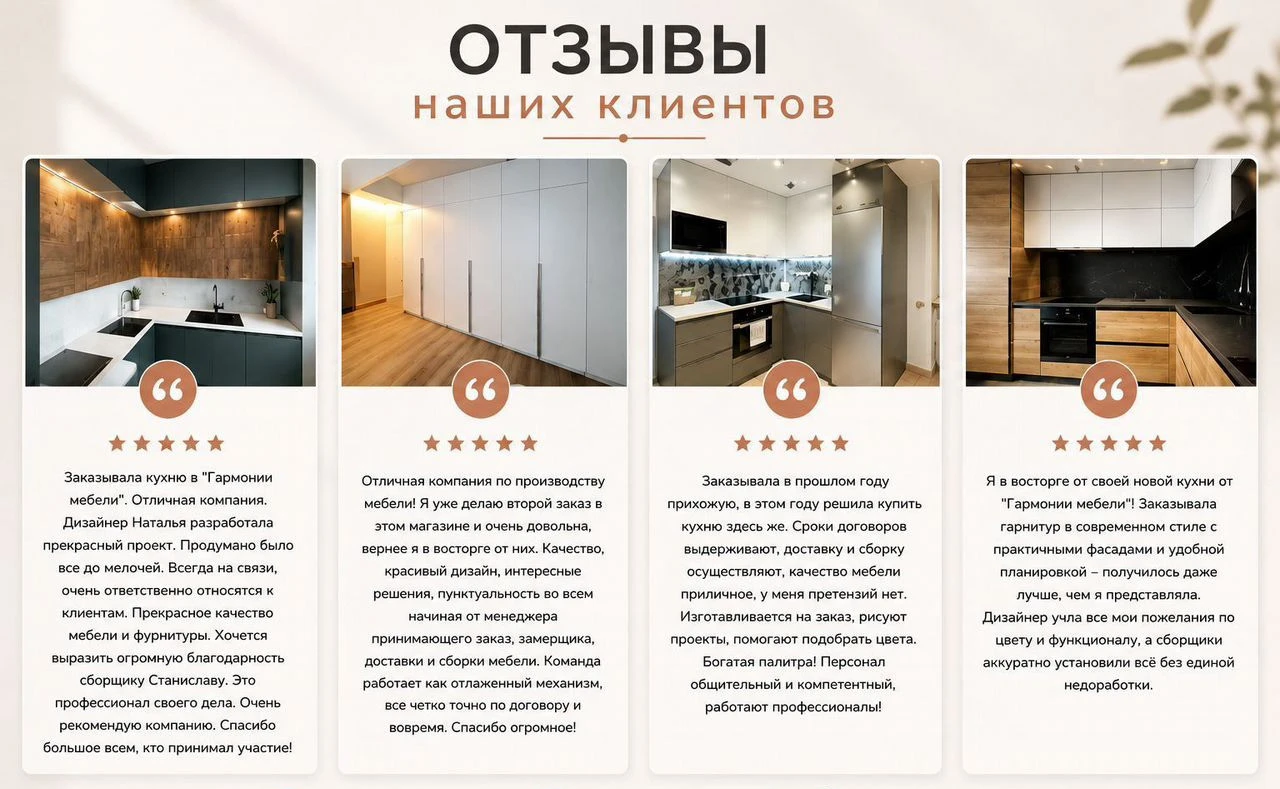 Кухня на заказ + техника в подарок