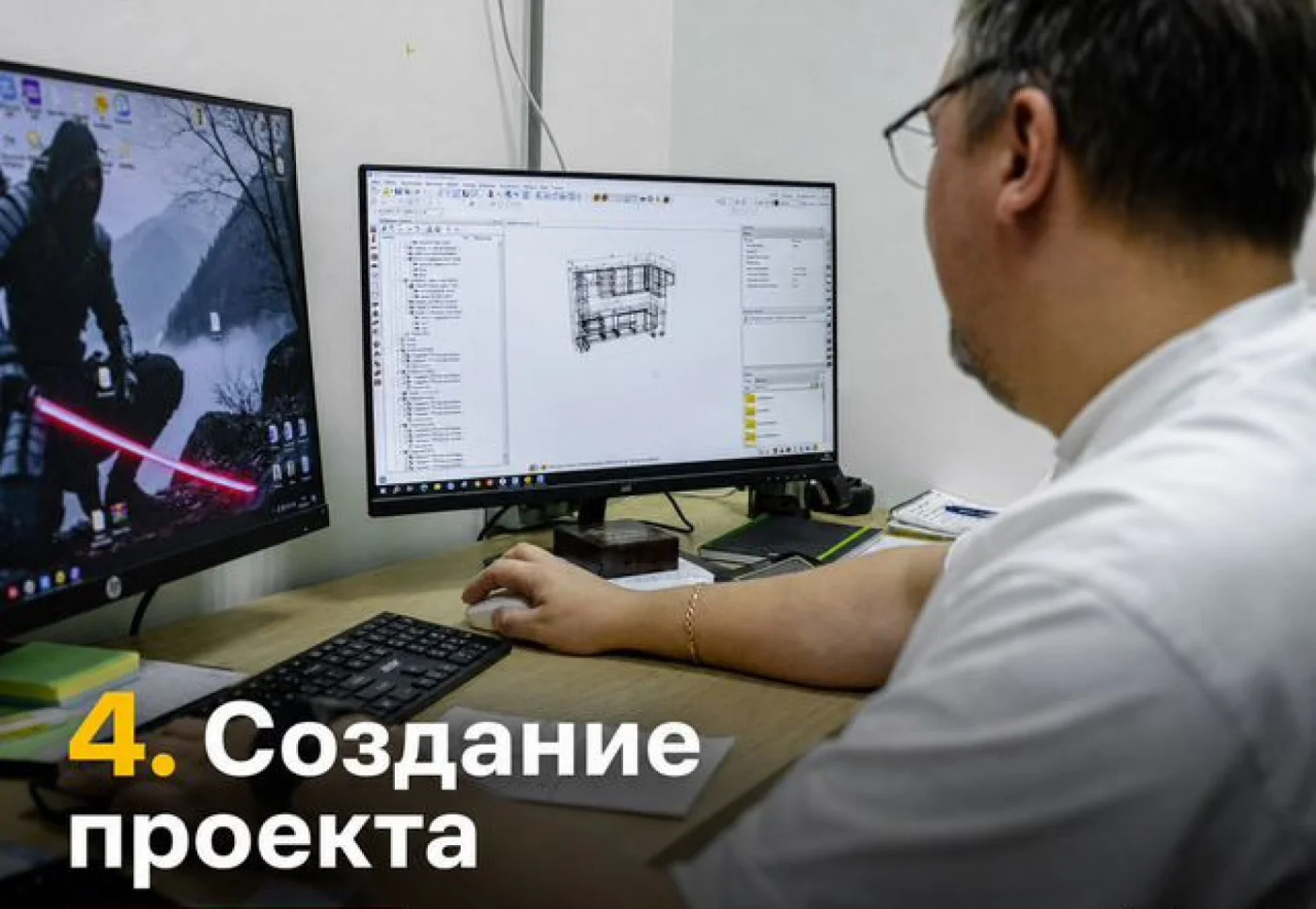 Кухня с островом на заказ из ЛДСП оливкового цвета