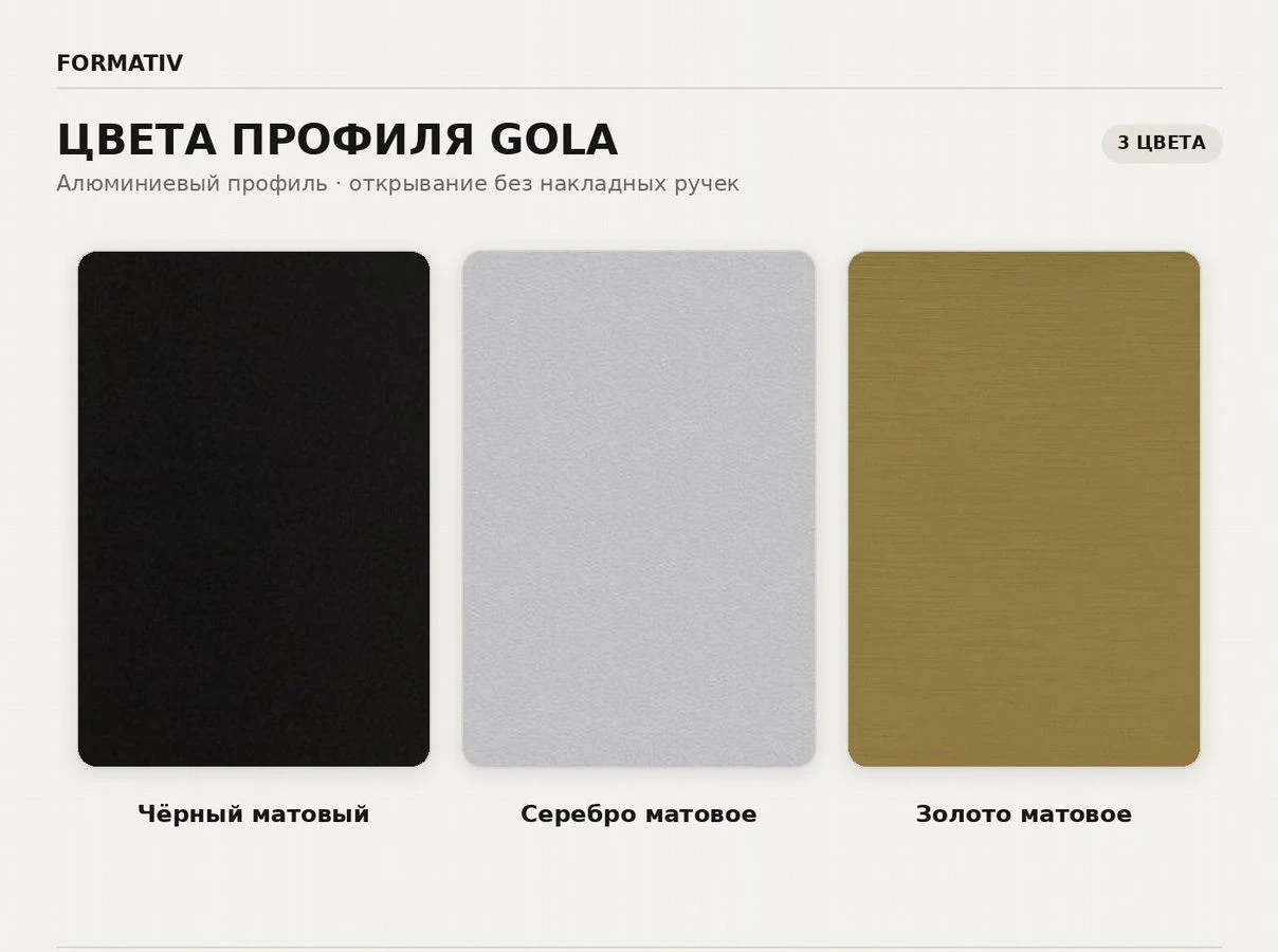 Кухни на заказ с Gola